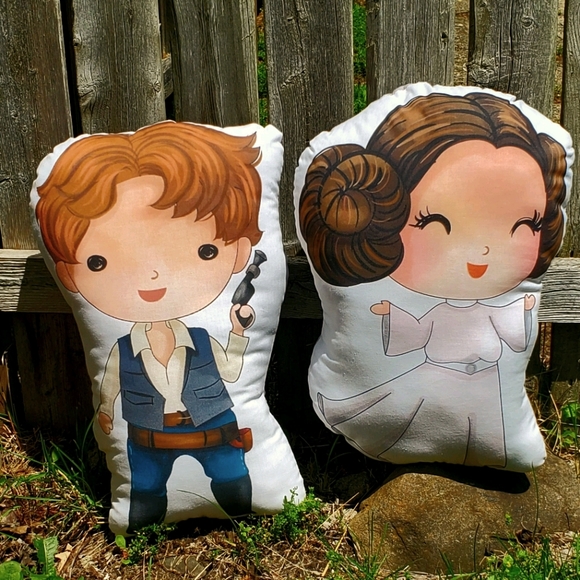 Star Princess and Smuggler Jumbo Pillow Pal Set. - Picture 1 of 1